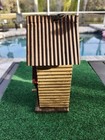 Rustic Wooden Bird House Decorative Accent Outdoors Indoor Decor New