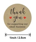 500 Pc Sticker Roll Kraft Thank You For Supporting Our Small Busin Self Adhesive
