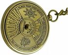 Vintage Nautical 50 Years Perpetual Calendar Keychain Brass Keychain Flis