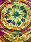 Vtg Abstract Feedsack Patchwork Quilt Retro Multi Color Colorful Throw Blanket