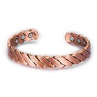 Pure Copper Magnetic Bracelet Arthritis Pain Energy Therapy Cuff New