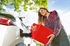 Auto Shut Off Gasoline Can  1 Gallon 4 Oz  Capacity  1210  Red In Color