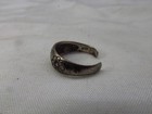 Vintage 925 Sterling Silver Flower Design Band Style Toe Ring Adjustable  641