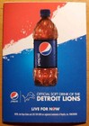 2013 Nfl Pocket Schedule - Detroit Lions - Wr Calvin Johnson On Front - Pepsi