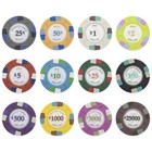 New 1000 Poker Knights Poker Chips Set With Acrylic Case - Pick Denominations 