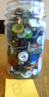 Lot Of 2 Cups Assorted Fancy Coat Blouse Dress Buttons Mixed Sizes   Materials B