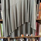 Nwt Ava   Viv Olive Green Asymmetrical Hem Flirty Elastic Waist Maxi Skirt 1x