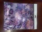 Snowflake Designs Purple  Black    Silver Print Mystique Grip Bag 