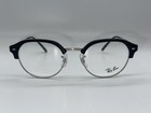 New Ray Ban Rb 7229 2000 Polished Black Authentic Eyeglasses Frames Rx 51-20