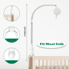 23 Inch Baby Crib Mobile Bed Bell Holder Arm Bracket  With Music Box  The Claw P