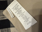 Pottery Barn Black   Tan Checked Plaid Table Runner 18x108   Nwot