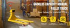 6600lbs  47  x21   Forks Manual Pallet Jack Truck With Electronic Scale Suit