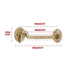 4 Inch Solid Antique Brass Privacy Hook Eye Latch Window Cabinet Gate Lock