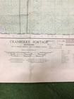 Vintage 1964 Fishing Map Canada Cranberry Portage Manitoba Lake