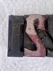 Vtg Antique Lot Of 8 Letterpress Numbers Wood Type Printers Block 1 75  Patina