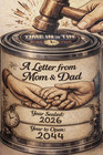Letter To Baby Time Capsule Set - Includes Mom   Dad Letter Paper Gift - Baby Me