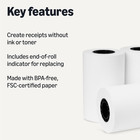 Thermal Paper Receipt Rolls For Pos  2 1 4  X 50   Bpa-free  Fsc