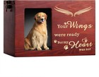 Pet Memorial Urns For Dog Or Cat Ashes  Large Wooden Funeral Cremation Urns W   