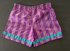 Vintage Mitre Club Soccer Shorts Youth Size Medium Purple Stripe Tournament Long