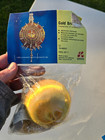 Leewards Gold Brilliance Vintage Sequin Bead Christmas Ornament Craft Kit Nos