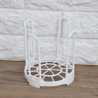 White Dinnerware Bowl Plate Racks And Holder Plastic Drain Rack Dish Storage Dis
