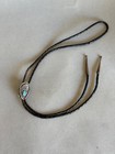 Vintage Navajo Sterling Silver And Turquoise Bear Paw Bolo Tie