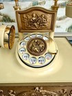 Vtg Deco-tel Rotary Dial Phone Gold Ornate Victorian Regency Style