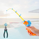 3 Pcs Fishing Rod Pole Pool Toy  Magnetic Fishing Game For Kids Bath Toy  Educat
