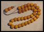 Antique 68 Grs   Amber Bakelite Faturan Islam  33 1 Prayer  Beads Rosary