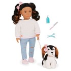 Our Generation Nastassia   Angel 18  Doll   Pet Puppy Set