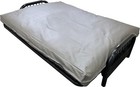 Gray Leather Vinyl Full Size Futon Cover  Mattress Slipcovers  Bed Encasement