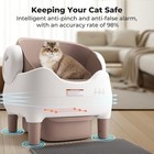 Self Cleaning Automatic Cat Litter Box With App Control Large Bin Odor Free Mult