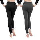 Leggings T  rmicos Para Mujer cachemira forro Polar Sherpa pantalones  invierno 