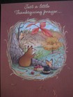 Unused Vintage Greeting Card Ambassador Thanksgiving Mouse Thanksgiving Prayer