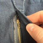 Dickies Indigo Dark Blue Unlined Overalls Bibs Denim Jeans Men s 38x33 Carpenter