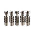 All-metal Heatbreak Throat For V6 Reprap 3d Printer Hotend 1 75mm  pack Of 5p   