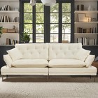 Upholstered Modern Living Room Sofa 2 Seat Loveseat Sofa With Adjustable Armrest