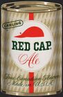 Vintage Playing Card Carling Red Cap Ale Die Cut Shaped Like A Flat Top Beer Can