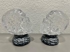 Two Halloween Crystal Skull Led Glitter Snow Globe W automatic Glitter Shaking