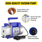 1 3 Hp Hvac Vacuum Pump   Gauge Set 4 Cfm Manifold Gauge Kit W hose R134a Leak