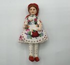 Vintage Hungarian Folk Costume Doll Kalocsa Embroidery Style  8    With Stand