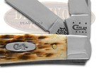 Case Xx Knives Mini Trapper Jigged Amber Bone Stainless Pocket Knife 00013