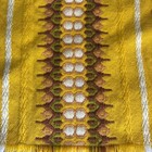 True Vintage Mid Century Modern Table Runner Cream Gold Brown Green 48    X 16   