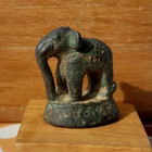 Rare Ancient Bronze Burmese Opium Weight - Elephant 15th Century 44 6 Grams