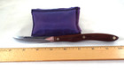 Euc Vtg Cutco No  59 Non-serrated Table Steak Knife Dark Brown Handle  Clean