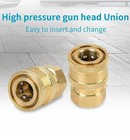 2pack Pressure Washer Coupler Brass Fittings 1 4 Inch Quick Connect To Female