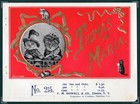 Ex Rare Old Original Thomas And Maria Sample Cigar Label - Husband   Wife Cats