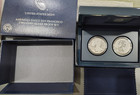 2012 S Reverse Proof Silver Eagle 2 Coin San Francisco Set With Box