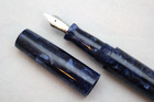 Handmade Blue Speckle Acrylic Fountain Pen