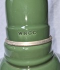 Porcelain Green Industrial 14  Barn Light Vintage Gas Station Wrco  Very Nice 